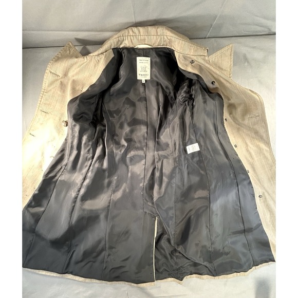 Rag & Bone Double Breasted Plaid Trench Coat Women's 6 Classic - Picture 8 of 14